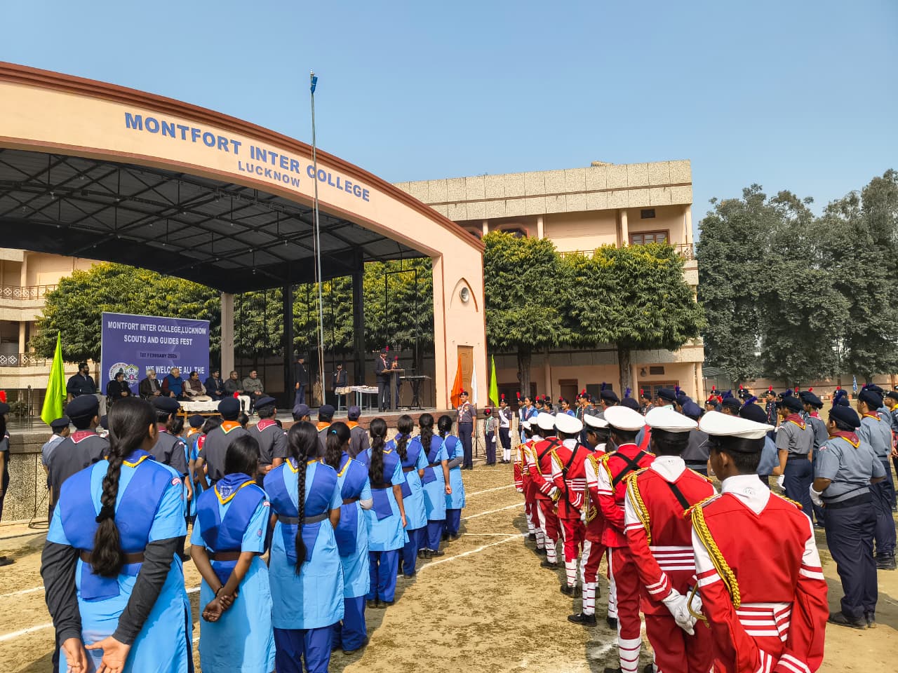 The Bharat Scouts and Guides camp 